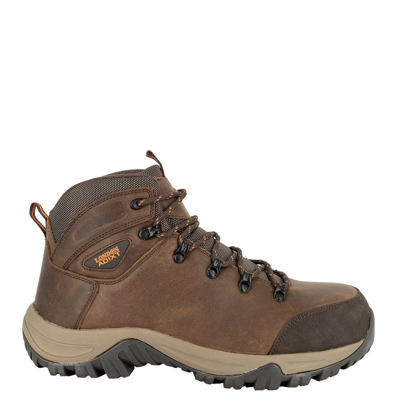 LONDON ADIXT - Botin con Punta de Acero Café Niger London Adixt