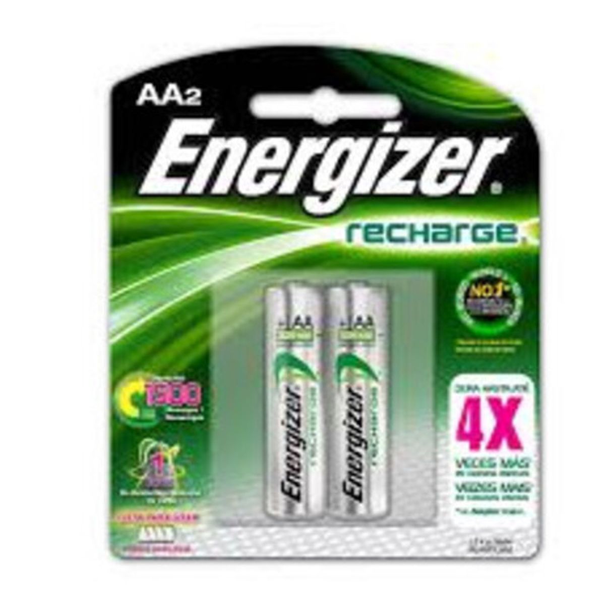 GENERICO - PILA RECARGABLE ENERGIZER AA DISPLAY 2P