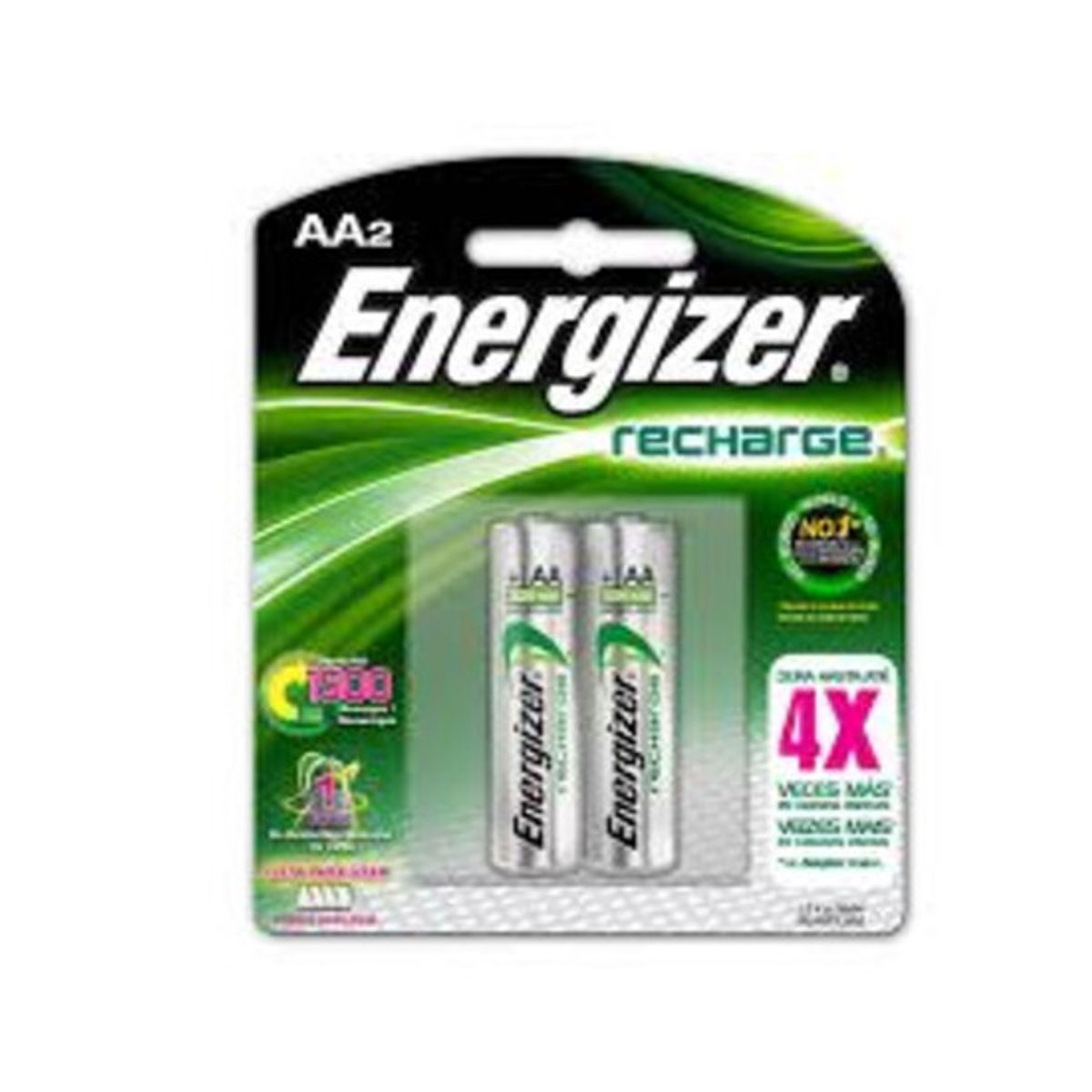 GENERICO - PILA RECARGABLE ENERGIZER AA DISPLAY 2P