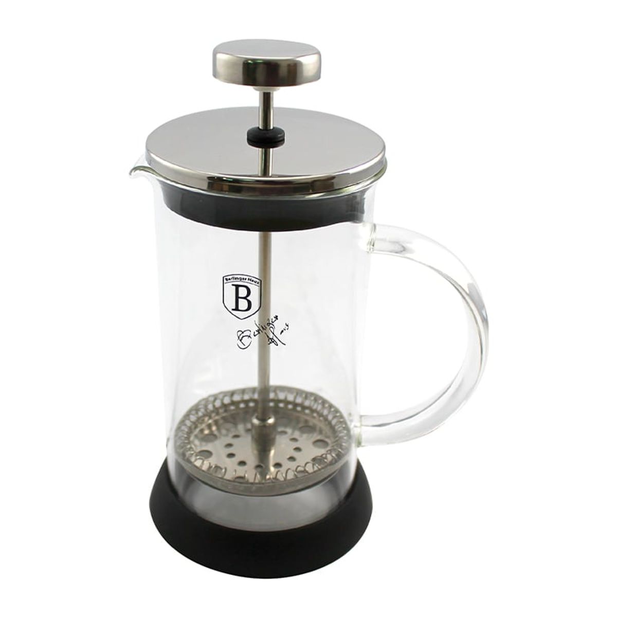 BERLINGER HAUS - Cafetera Francesa 350 ml, color platino de Acero inoxidable.