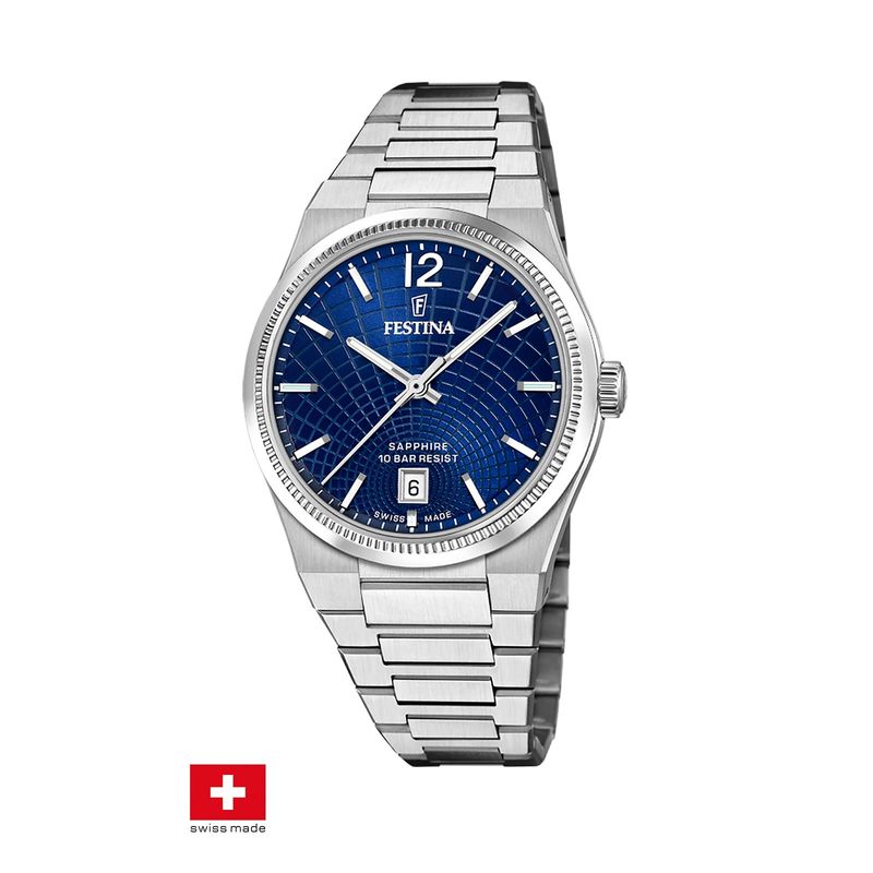 FESTINA SWISS - Reloj F20052/7 Festina Swiss Azul Mujer Rive Collection