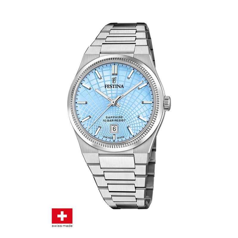FESTINA SWISS - Reloj F20051/3 Festina Swiss Azul Hombre Rive Collection