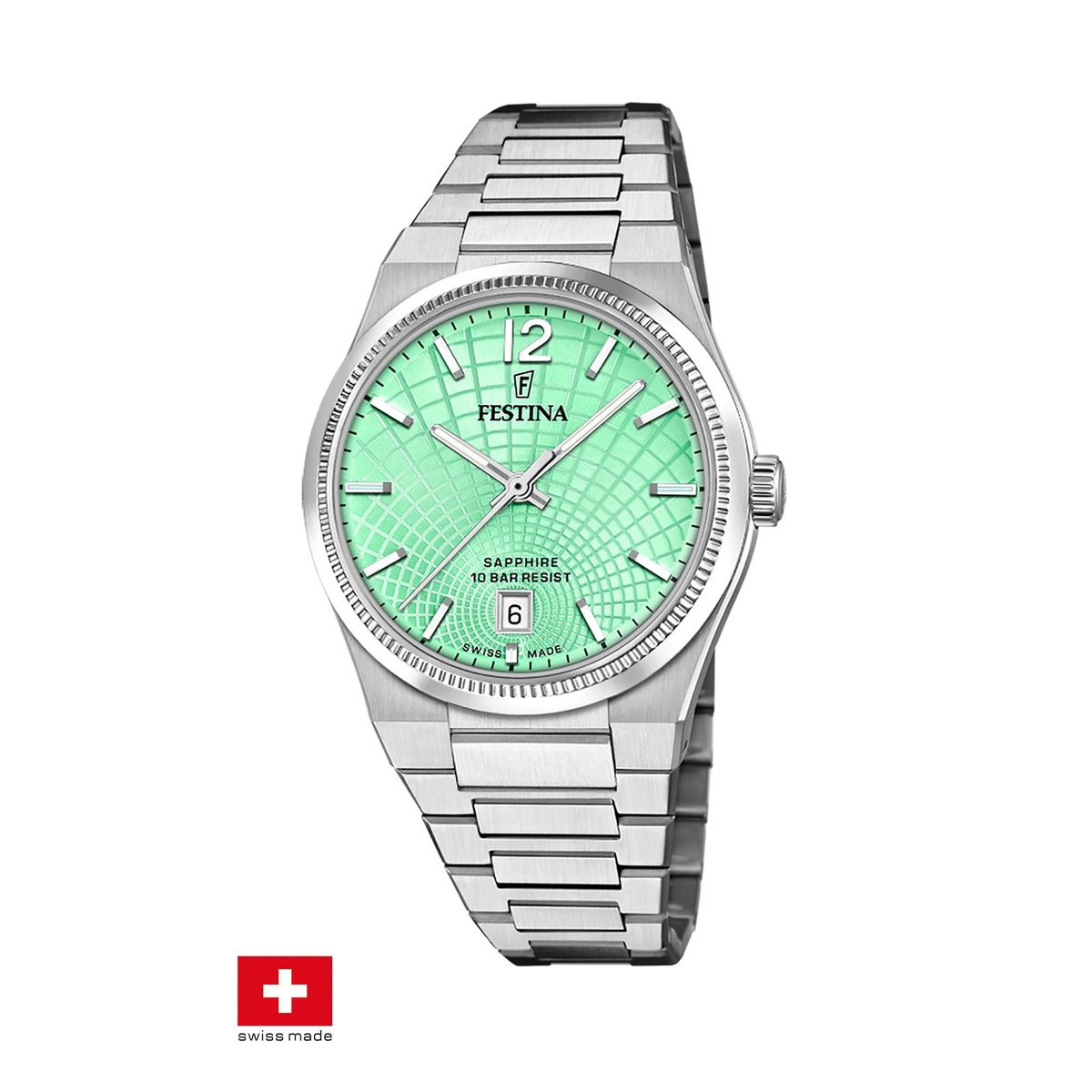 FESTINA SWISS - Reloj F20052/4 Festina Swiss Verde Mujer Rive Collection