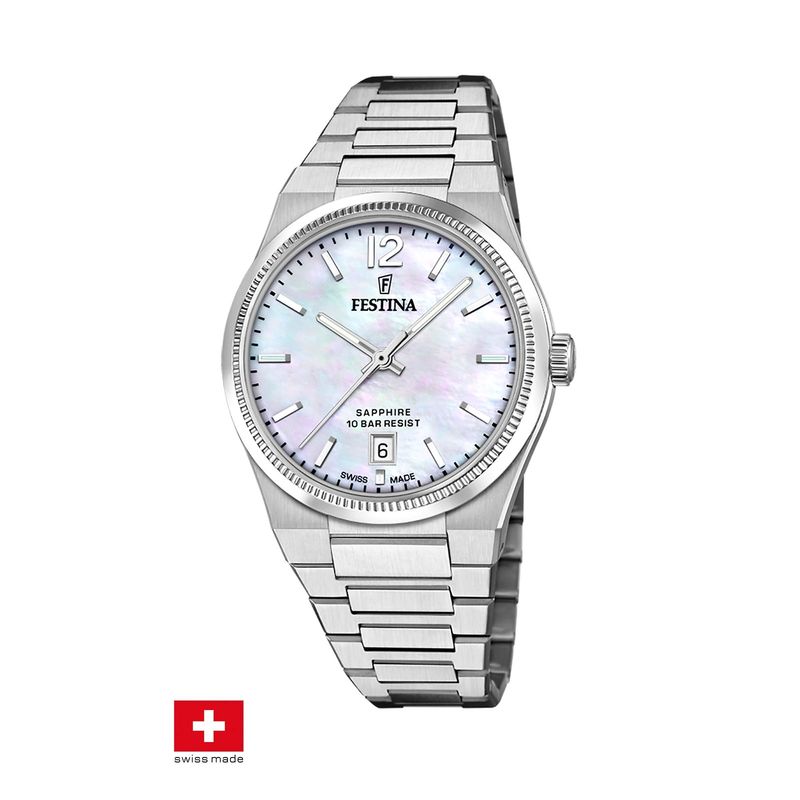 FESTINA SWISS - Reloj F20052/1 Festina Swiss Beige Mujer Rive Collection