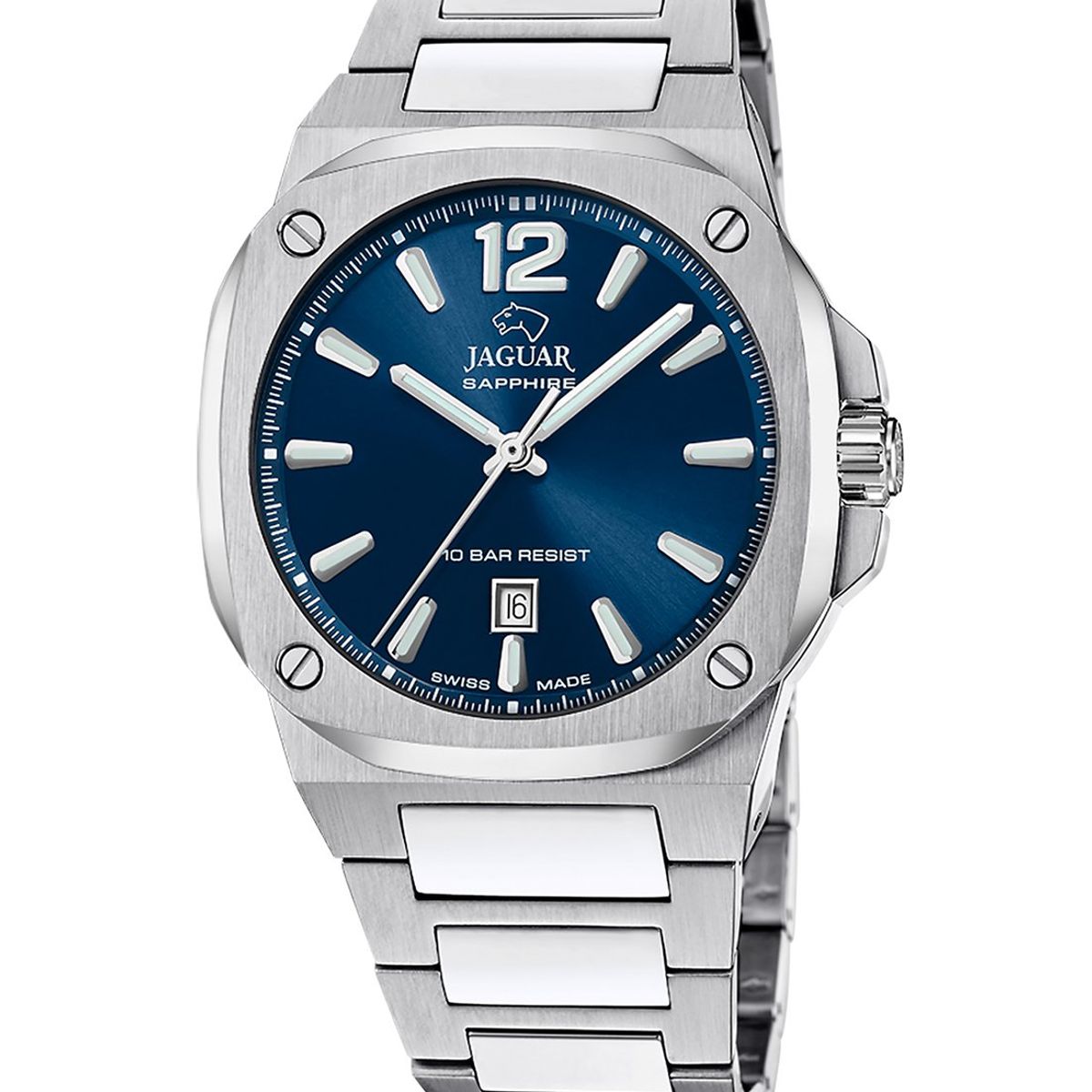 JAGUAR - Reloj J1024/1 Jaguar Swiss Azul Hombre Rondcarre