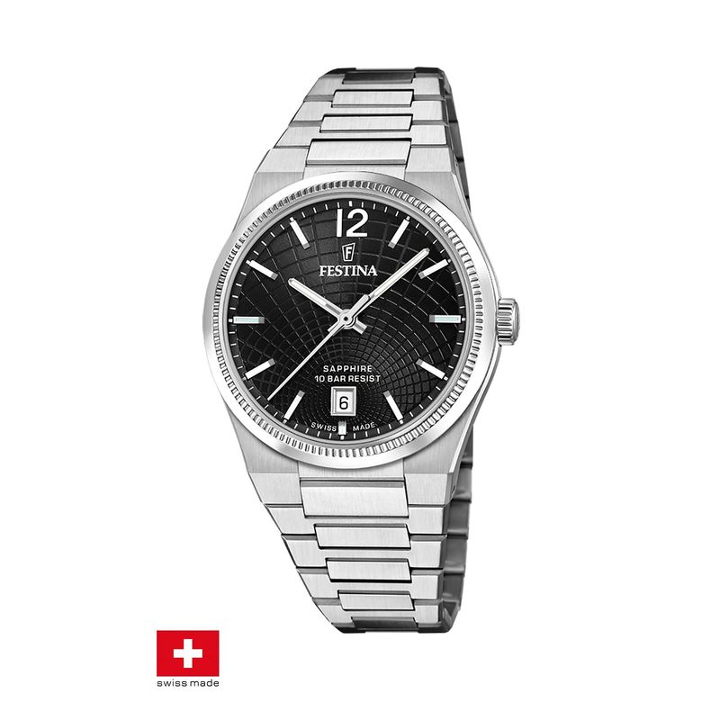 FESTINA SWISS - Reloj F20052/8 Festina Swiss Negro Mujer Rive Collection