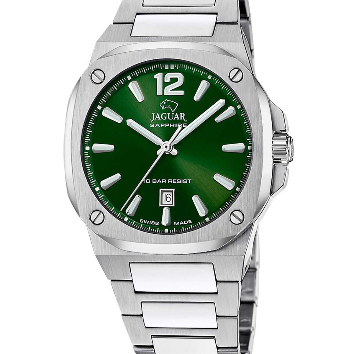 JAGUAR - Reloj J1024/2 Jaguar Swiss Verde Hombre Rondcarre