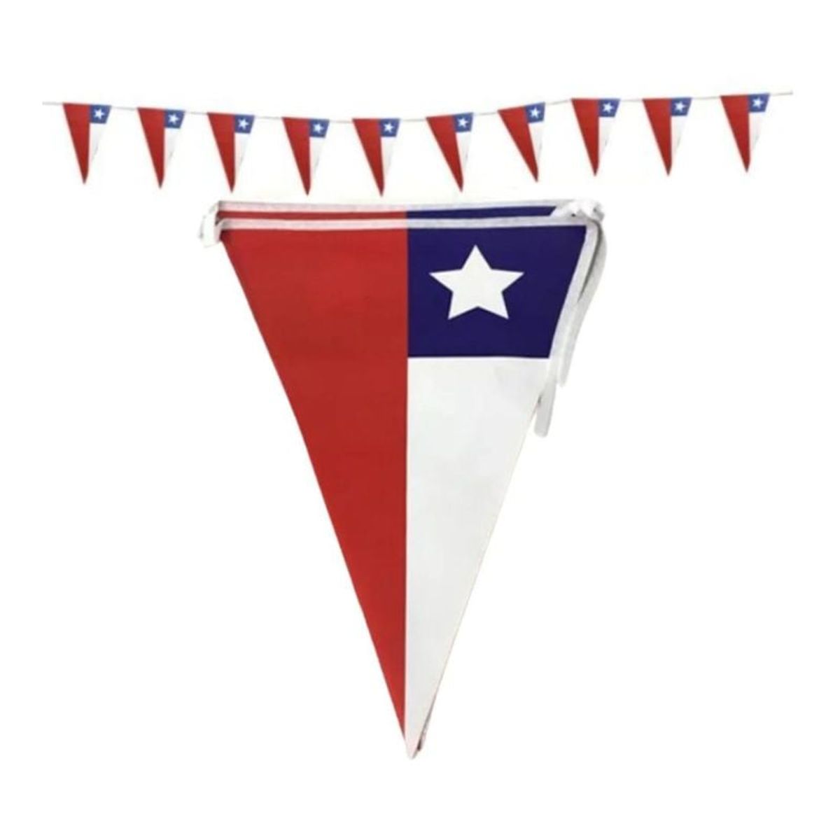 GENERICO - Banderines Chile Triangular Fiestas Patrias 8mts
