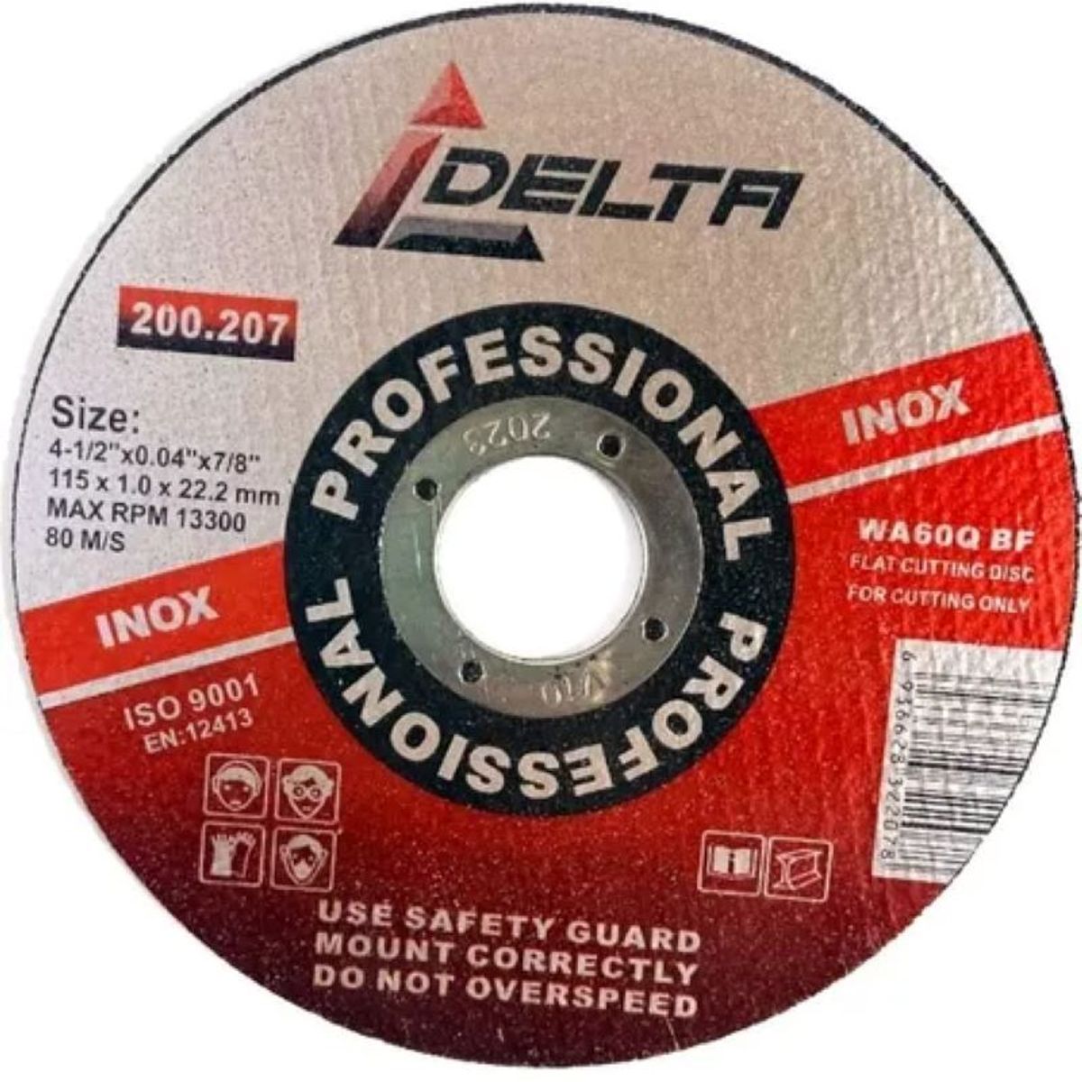 METALFER - Disco Corte Metal Inox 4 1  2 DELTA  Caja 50 UND