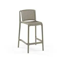 ROCA NEGRA - Taburete Nes Taupe 65CM de polipropileno reforzado con fibra de vidrio