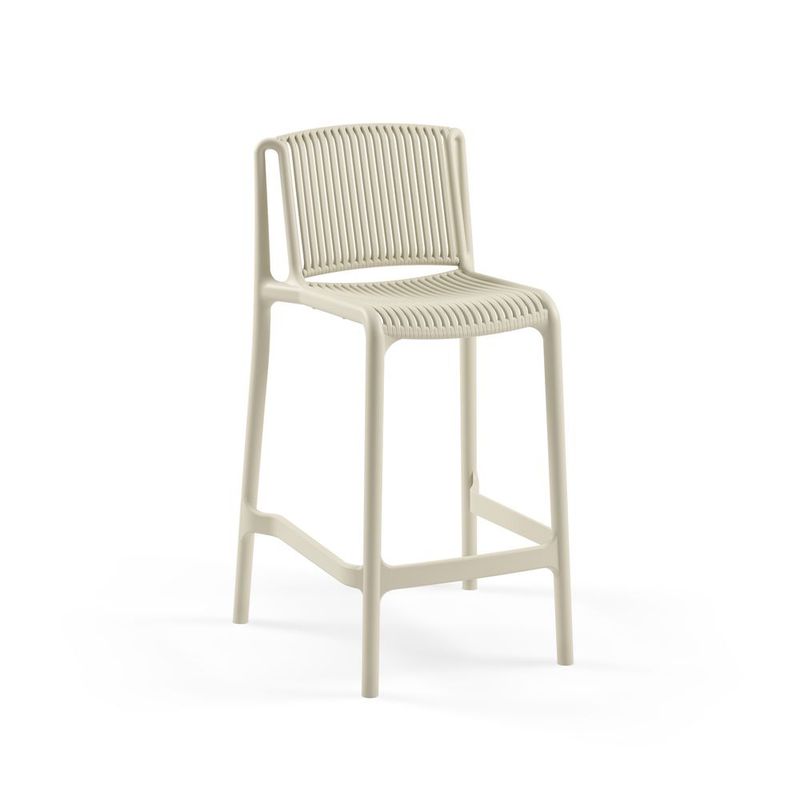 ROCA NEGRA - Taburete Nes Beige 65CM de polipropileno reforzado con fibra de vidrio
