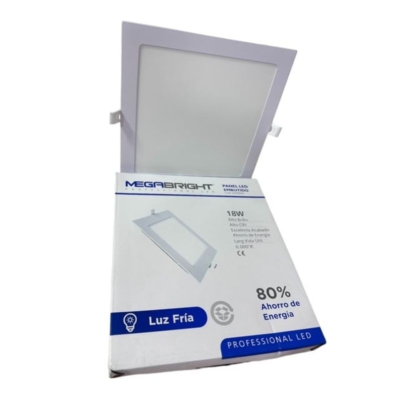 MEGABRIGHT - Panel Led Cuadrado 18W