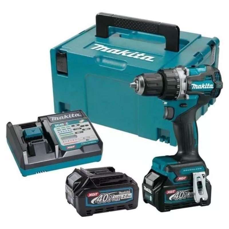 MAKITA - Taladro atornillador inalámbrico 40V HP001GD201 - Makita