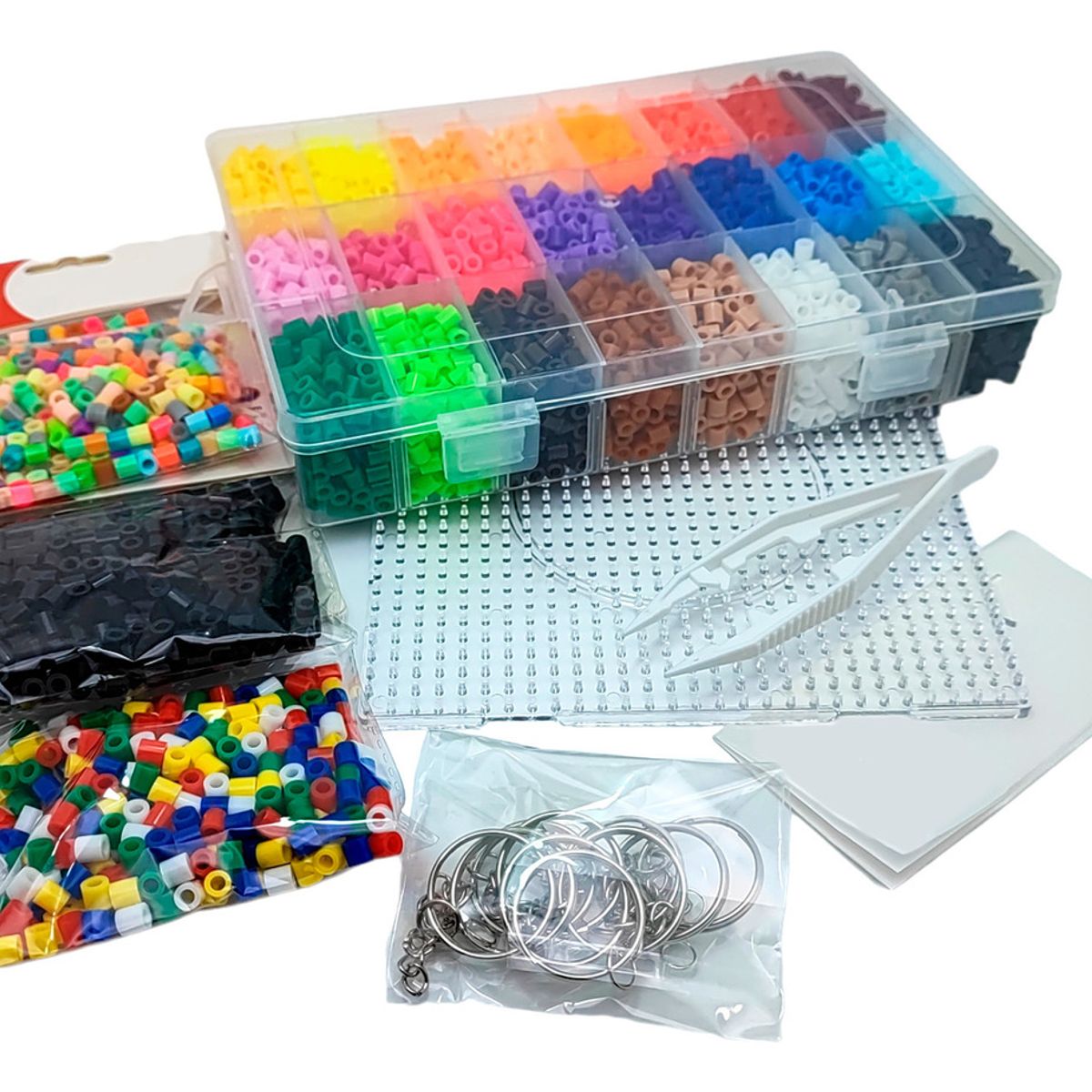 JM - Pack Mostacillas Planchables Hama 5 Mm 24 Col 5000 Beads