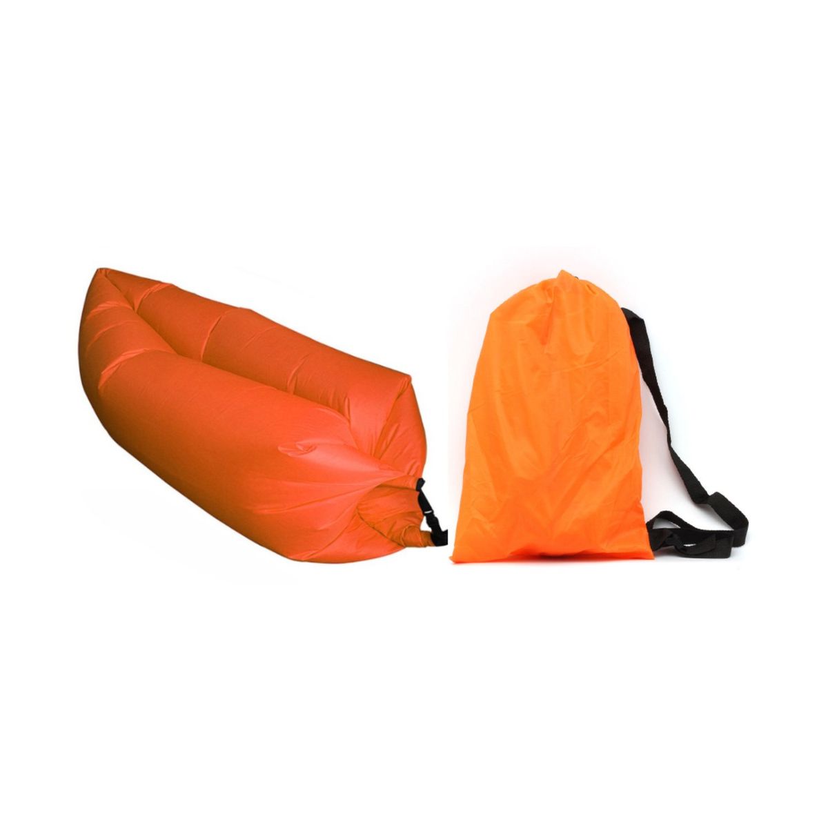 PUNTO STORE - Sofá Tumbona Sillón Inflable 200cm X 90cm Color Naranjo - SC