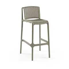 ROCA NEGRA - Taburete Nes Taupe 75CM de polipropileno reforzado con fibra de vidrio