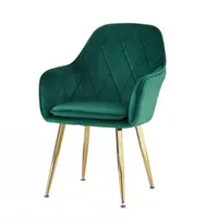 SITIAL POLTRONA LUX VERDE PATAS DORADAS