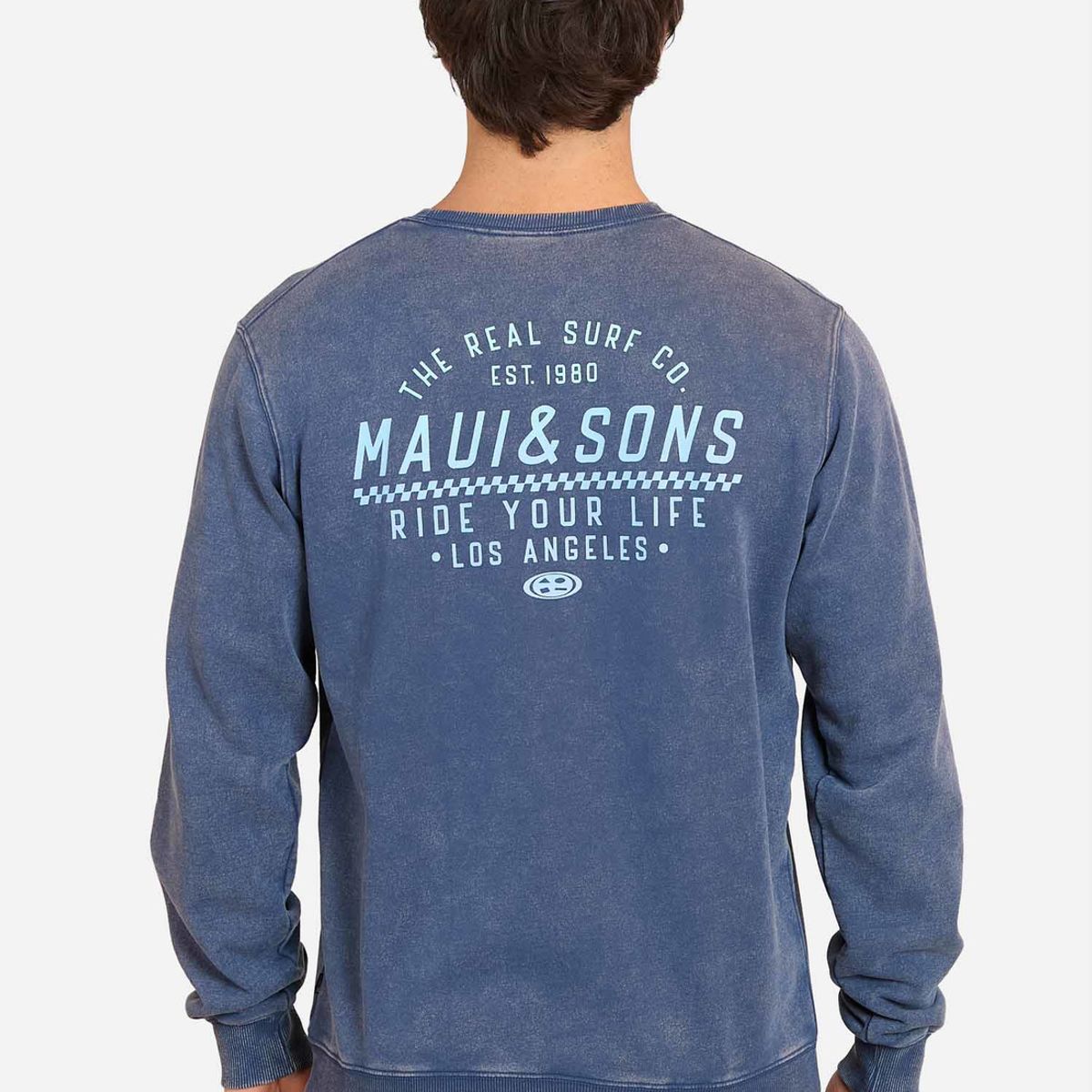 MAUI AND SONS - Poleron Cuello Redondo The Real Surf Co. Hoodies  Hombre Maui And Sons