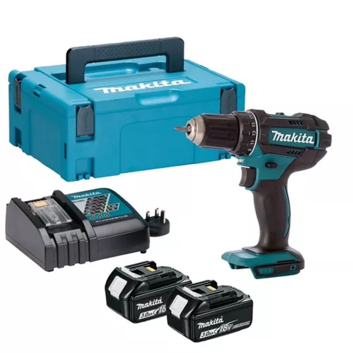 MAKITA - Taladro Atornillador Inalámbrico 18v Ddf482rfj Makita Cbat