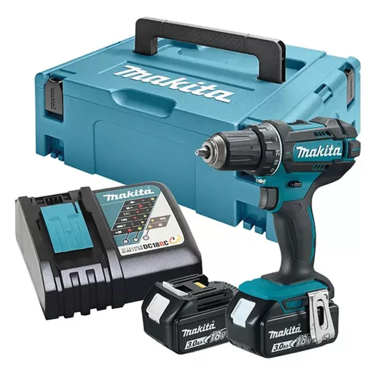 MAKITA - Taladro Atornillador Inalámbrico 18v Ddf482rfj Makita Cbat
