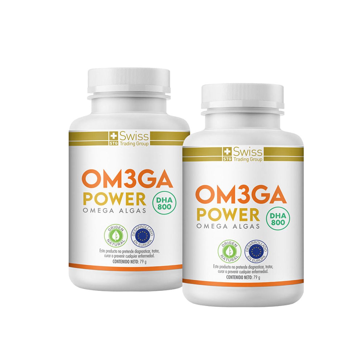 OM3GA POWER - Pack  2 Omega 3  DHA 800 mg Om3ga Power