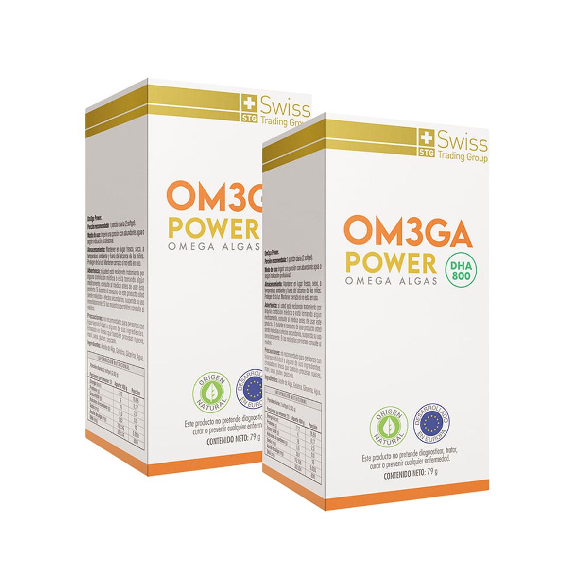 OM3GA POWER - Pack  2 Omega 3  DHA 800 mg Om3ga Power