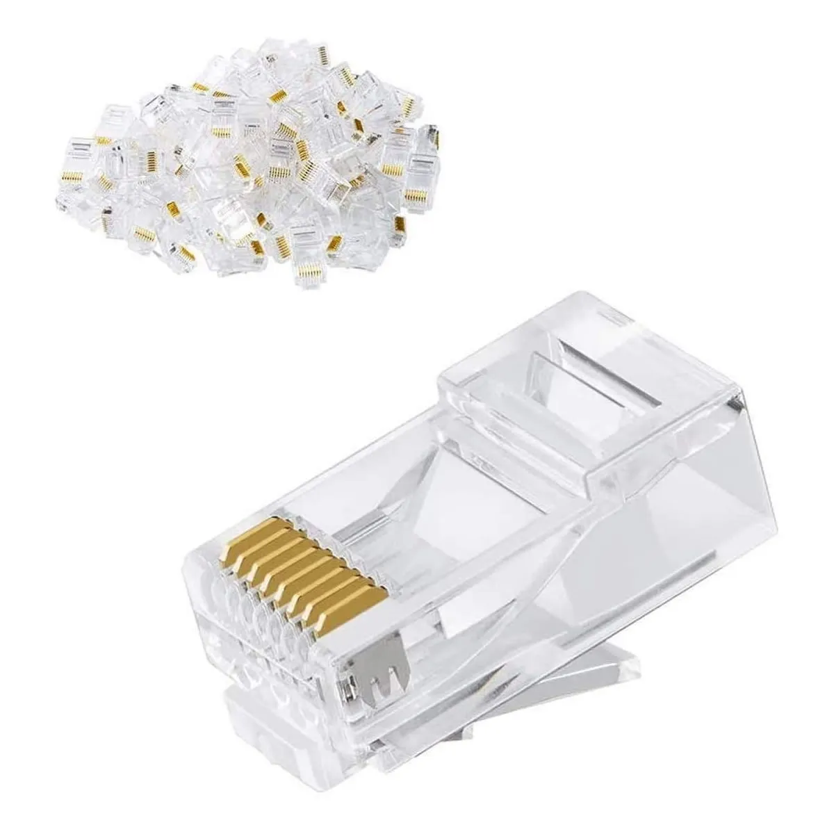 GENERICO - Pack 100 Conectores rj45 Terminales Red