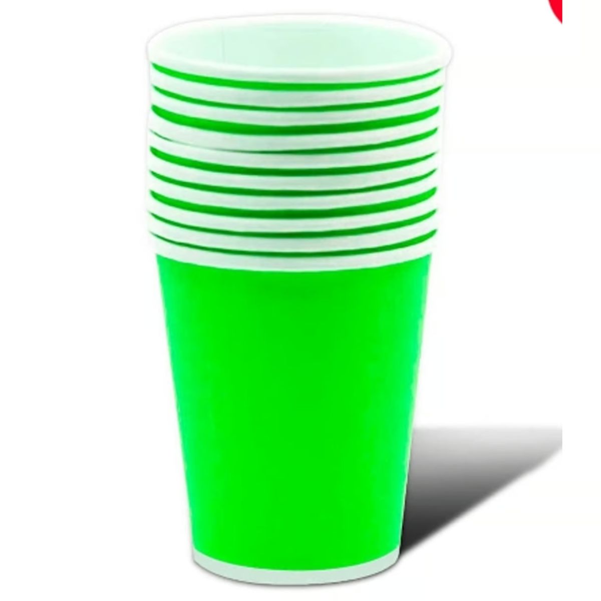 GENERICO - Vaso Carton Verde 87*75*53 20 Unidades