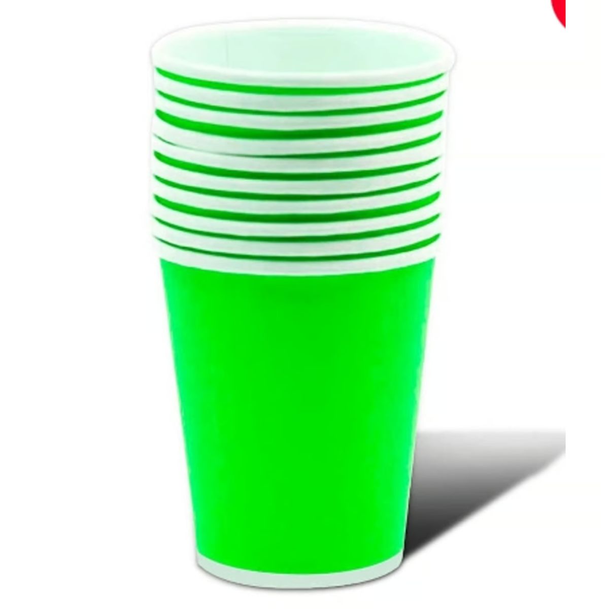 GENERICO - Vaso Carton Verde 87*75*53 20 Unidades