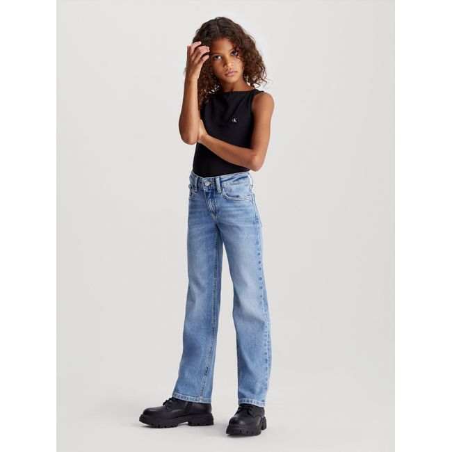 CALVIN KLEIN - Jeans Niña Mid Rise Straight Azul Calvin Klein