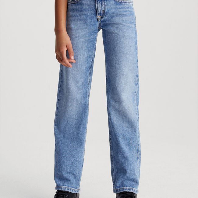 CALVIN KLEIN - Jeans Niña Mid Rise Straight Azul Calvin Klein