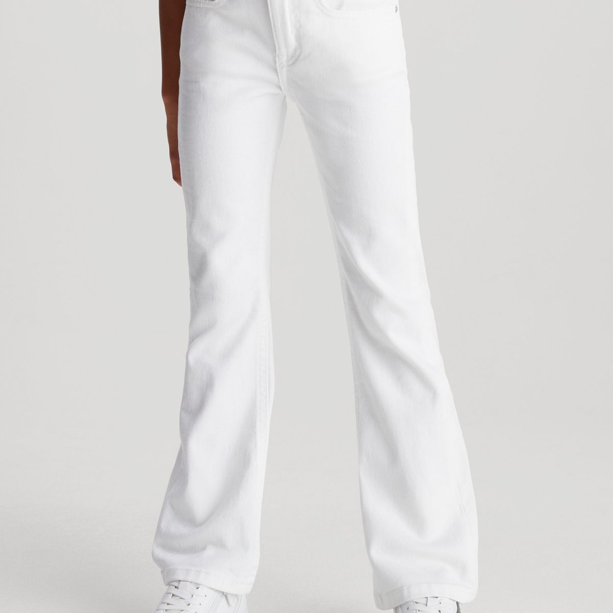 CALVIN KLEIN - Jeans Niña Mid Rise Flared Blanco Calvin Klein