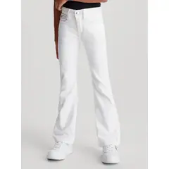 CALVIN KLEIN - Jeans Niña Mid Rise Flared Blanco