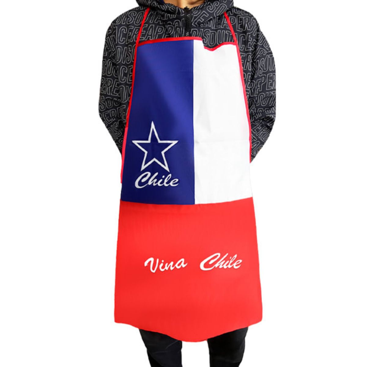 UTILISIMO - Delantal Cocina Bandera Chile Fechas Patrias