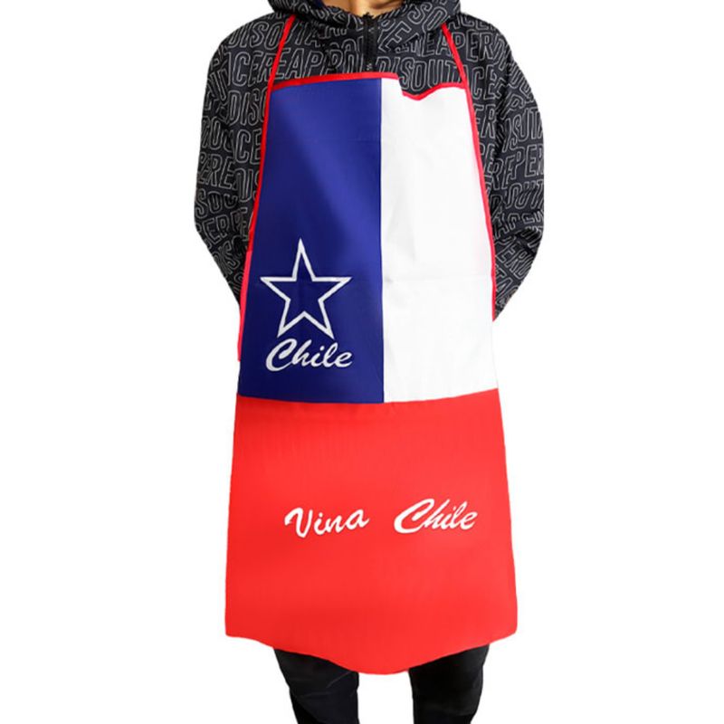UTILISIMO - Delantal Cocina Bandera Chile Fechas Patrias