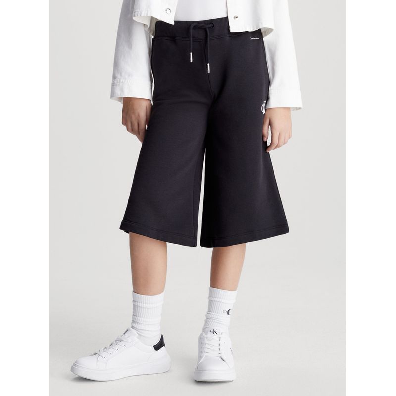 CALVIN KLEIN - Pantalón Niña Cotton Terry Negro Calvin Klein