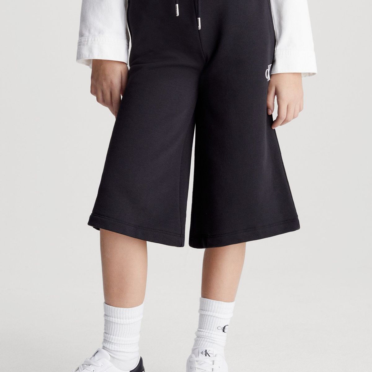 CALVIN KLEIN - Pantalón Niña Cotton Terry Negro Calvin Klein