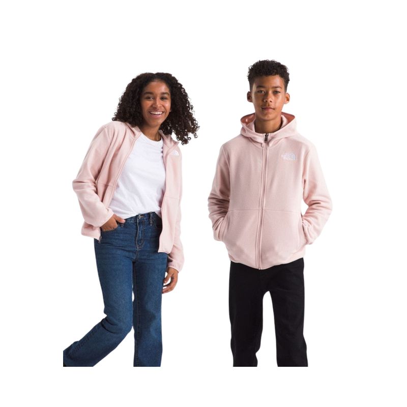 THE NORTH FACE - Polar Glacier FZ Hooded Jacket Niño Rosa