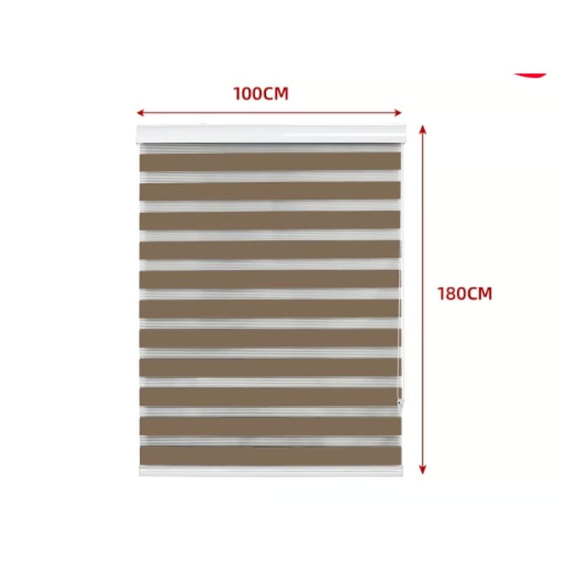GENERICO - Cortina Roller Duo Black-Out Cafe Claro 100X180CM