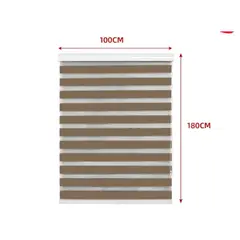 GENERICO - Cortina Roller Duo Black-Out Cafe Claro 100X180CM