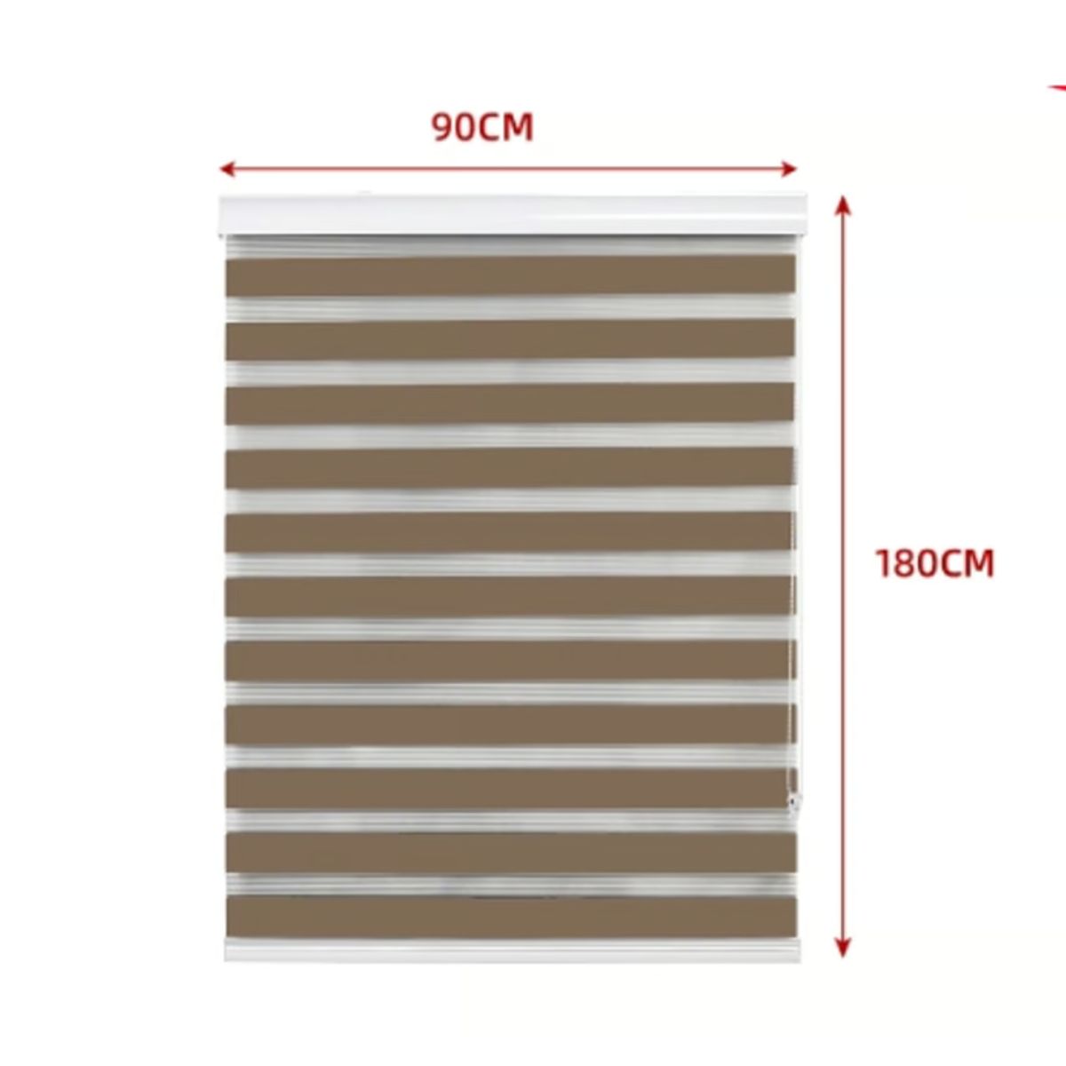 GENERICO - Cortina Roller Duo Black-Out Cafe Claro 90X180CM