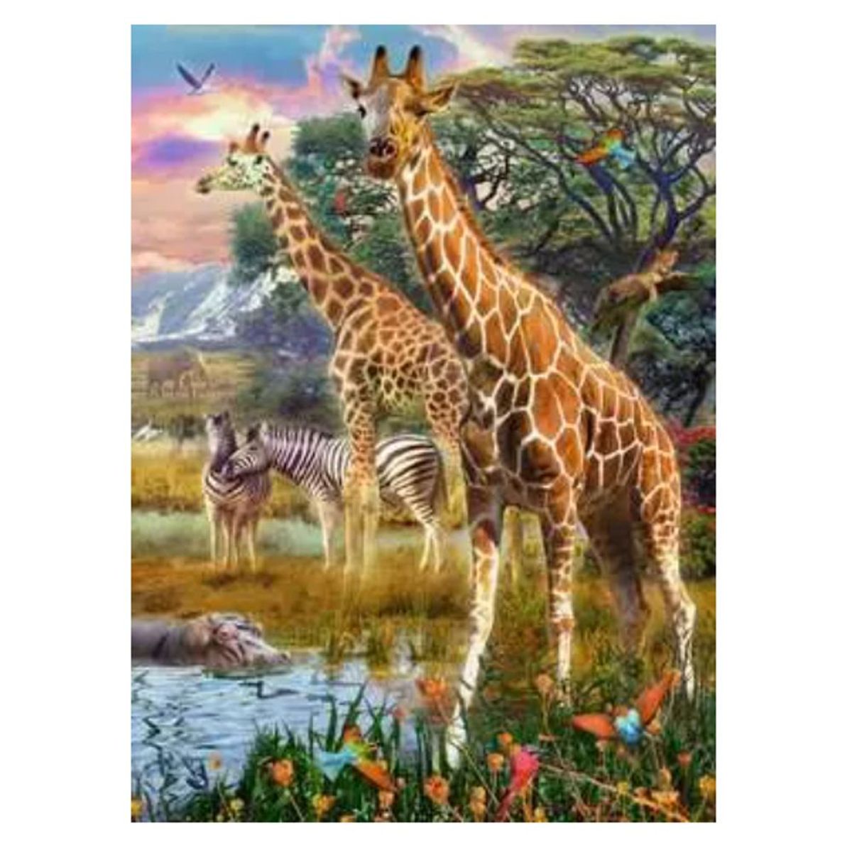 RAVENSBURGER - Puzle Jirafas en Africa
