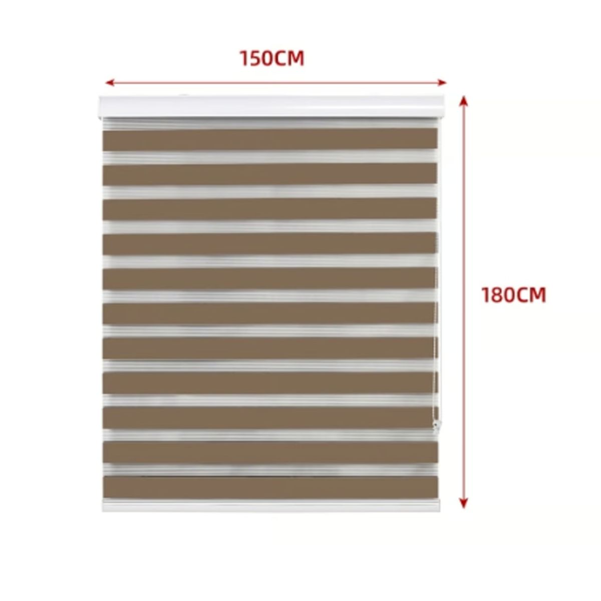 GENERICO - Cortina Roller Duo Black-Out Cafe Claro 150X180CM