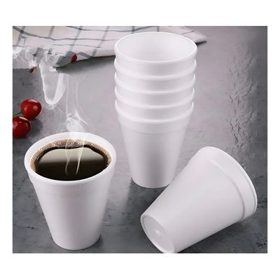Imagen 2 del producto X50 Vasos Desechables Vasos Plumavit Termico Vaso 6oz177ml Bebidas Calientes Vasos De Plumavit Cafe