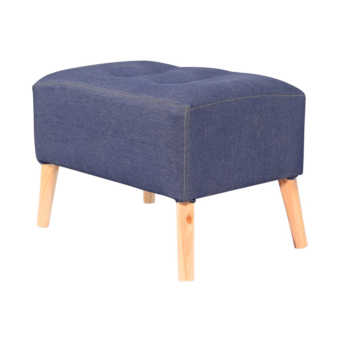 GENERICO - Pouf Petrum Jeans 62x42x42 cm Máxima Design