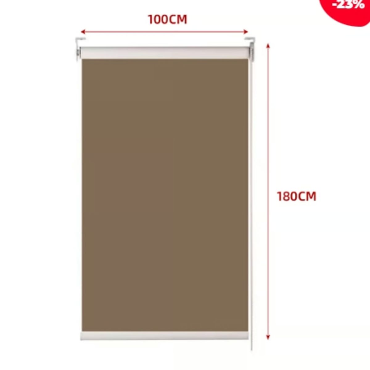 GENERICO - Cortina Roller Balck-Out Cafe Oscuro 100X180CM