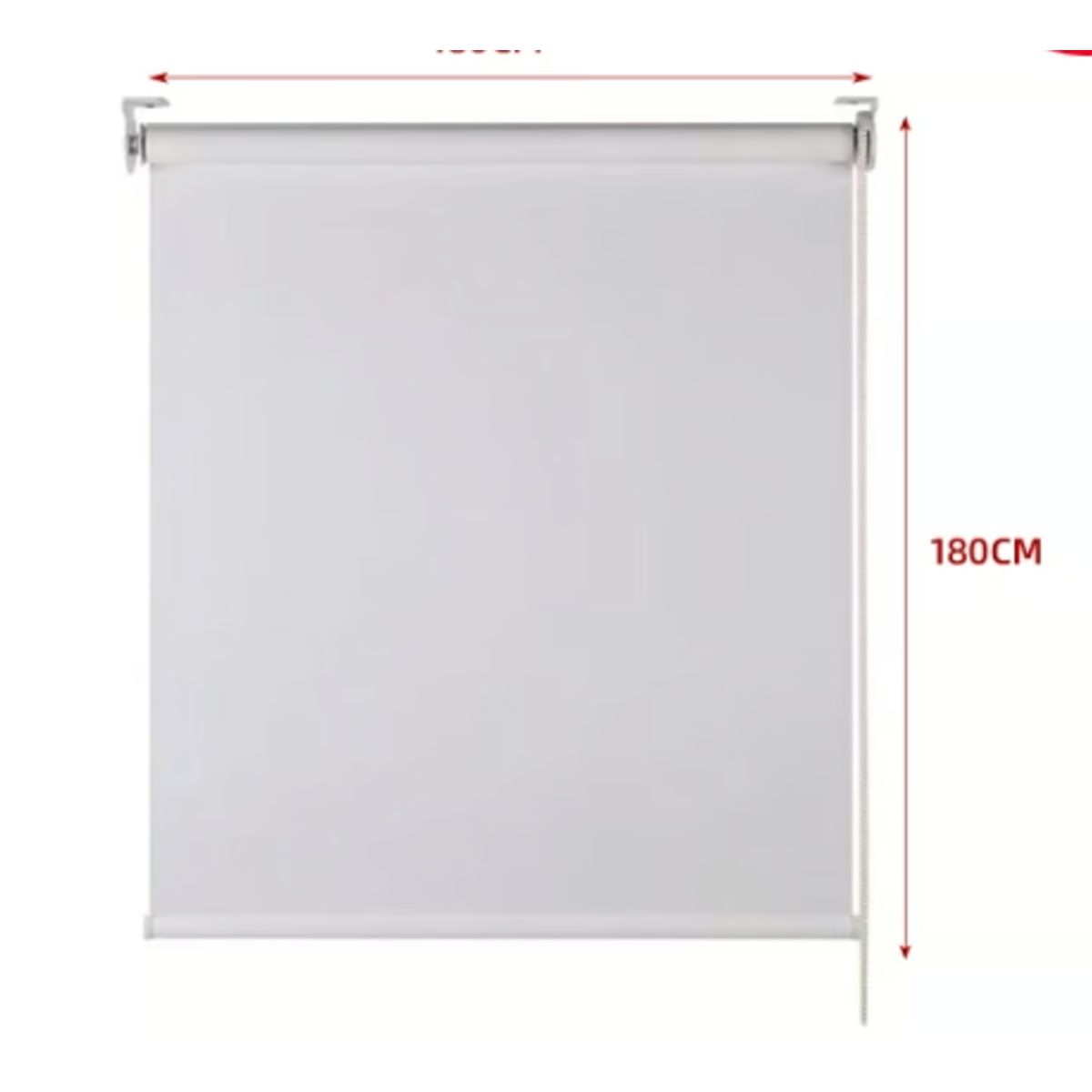 GENERICO - Cortina Roller Black-Out Gris Claro 150X180CM