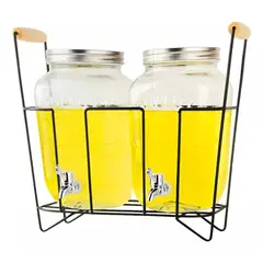 Pasteleria - Dispensador De Bebidas Con Atril Dispensadores Dobles 3 8l