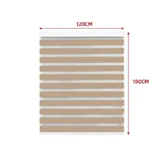 GENERICO - Cortina Roller Duo Balck-Out Color Cafe Claro 120X180CM