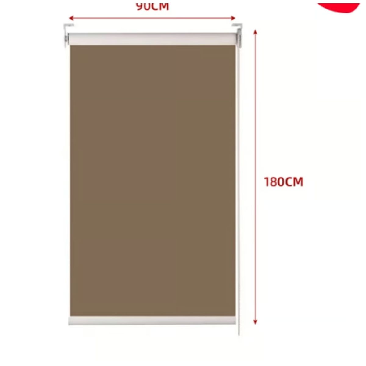 GENERICO - Cortina Roller Black-Out Cafe Oscuro 90X180CM